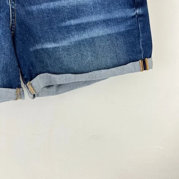 Gap Denim Jean Rolled Hem Shorts Size 16/33 Mid Rise 5inch Inseam - Picture 9 of 9